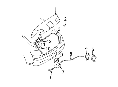 2005 Infiniti G35 Trunk Lid-Trunk Diagram for H4300-AC0AM