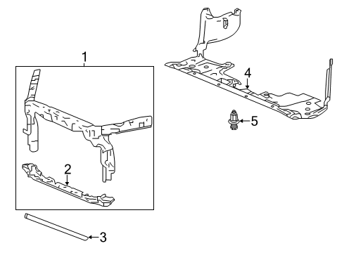 2016 Honda Accord Radiator Support, Splash Shields Cover Assembly, Engine (Lower) Diagram for 74110-T2F-A01