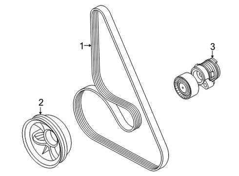 2020 BMW X6 Belts & Pulleys Hexalobular Socket Screw Diagram for 07119907247