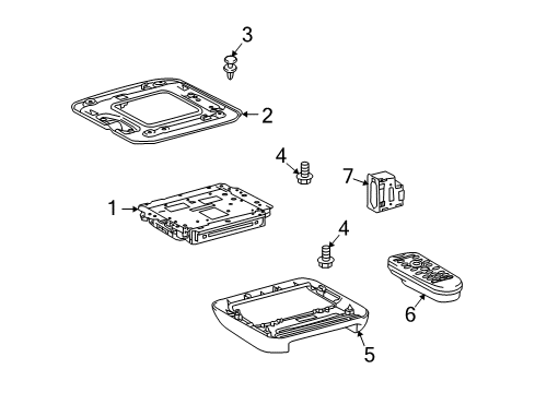 2010 Toyota Venza Entertainment System Components Terminal, Video Diagram for 86191-50050