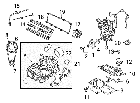 2009 Chrysler Aspen Filters Filter-Air Diagram for 68055879AA