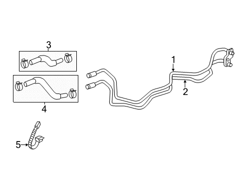 2013 Hyundai Genesis Coupe Trans Oil Cooler Hose Assembly-Oil Cooling Diagram for 25420-2M401