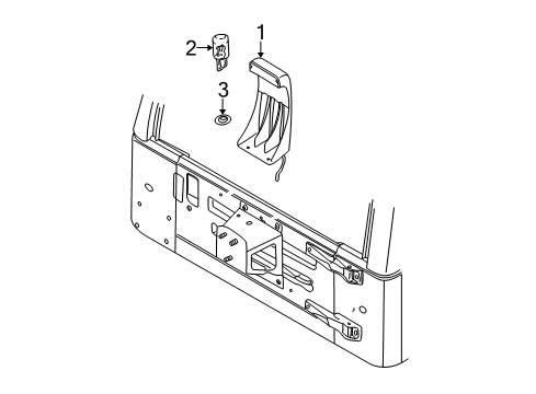 1997 Jeep Wrangler High Mount Lamps Lamp-High Mounted Stop Diagram for 55055280AB