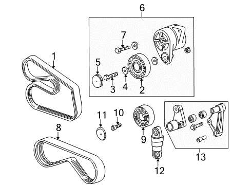 1997 BMW Z3 Belts & Pulleys Washer Diagram for 07119904168