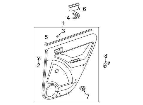 2003 Pontiac Vibe Switches Automatic Transmission Range Select Lever Kit Diagram for 88973633