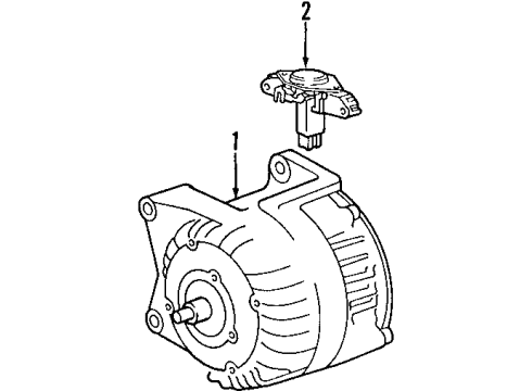 2006 BMW Z4 Alternator Exchange Alternator Diagram for 12317543083