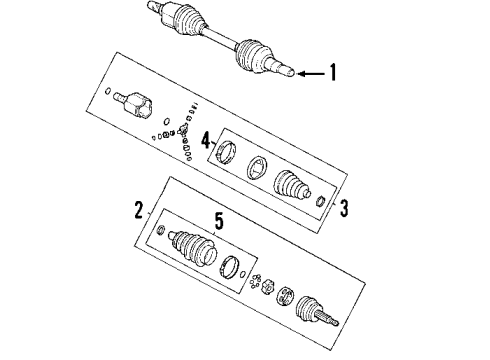 2010 Saturn Vue Front Axle Shafts & Joints, Drive Axles Seal Diagram for 25824167