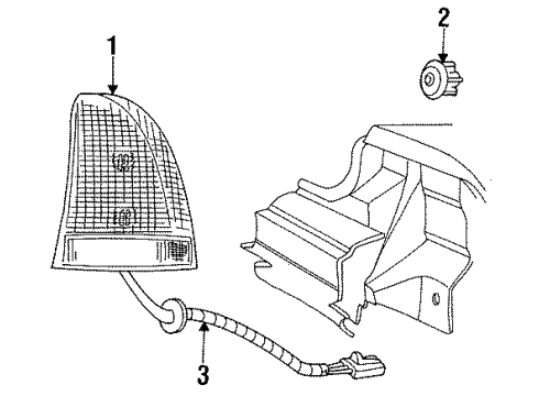 1994 Chrysler LHS Tail Lamps Wiring-TAILLAMP Diagram for 4759281