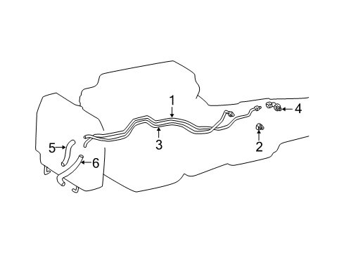 2002 Lexus SC430 Trans Oil Cooler Union Diagram for 90404-16029