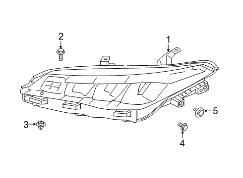 2021 Toyota Avalon Headlamps Composite Headlamp Diagram for 81110-07213