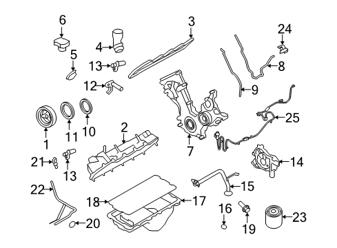 2010 Ford F-250 Super Duty Powertrain Control Tube Assembly Diagram for 5C3Z-6754-BA