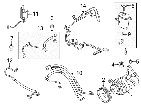 2012 BMW 550i GT xDrive Wiper & Washer Components Return Pipe Diagram for 32416789251