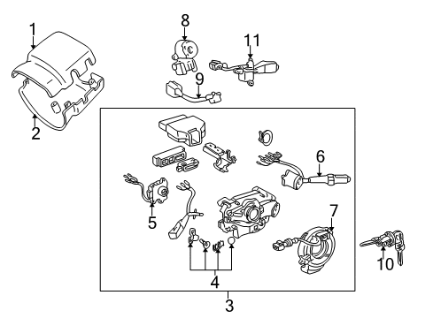 1997 Toyota Tacoma Cruise Control System Module Diagram for 88240-35231