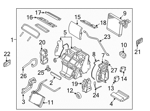 2003 Nissan 350Z Air Conditioner Hose-Flexible, High Diagram for 92490-CD00B