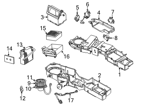 2003 Dodge Ram 2500 Air Conditioner Line-A/C Liquid Diagram for 55055960AA