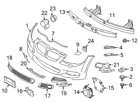 2012 BMW 328i Cruise Control System Longitudinal Dynamic Module Diagram for 66316775949