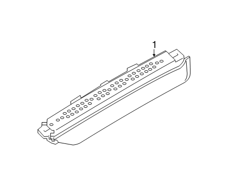 2022 BMW X4 High Mount Lamps Third Stoplamp Diagram for 63257423388