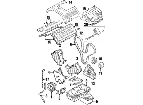 1999 Honda Passport Filters Filter Assembly, Fuel Diagram for 8-25055-364-0