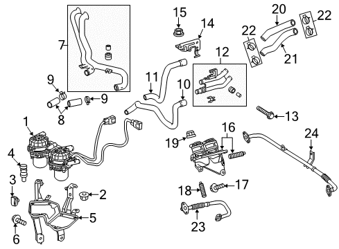 2007 Toyota Tundra Emission Components Air Switch Valve Diagram for 25860-50170