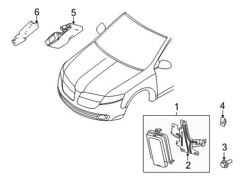 2017 Lincoln MKT Electrical Components Controller Cover Diagram for AE9Z-13E002-A