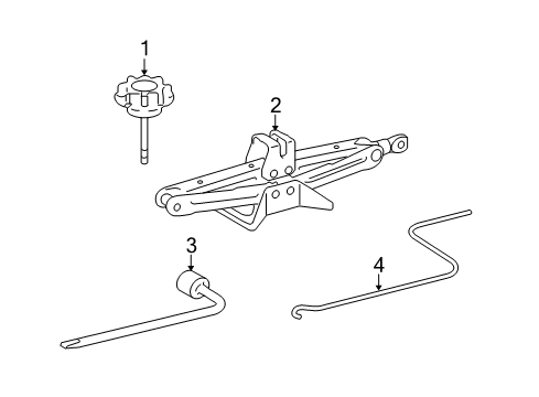 2015 Lexus IS250 Jack & Components Jack Sub-Assembly, PANTOGRAPH Diagram for 09111-30160