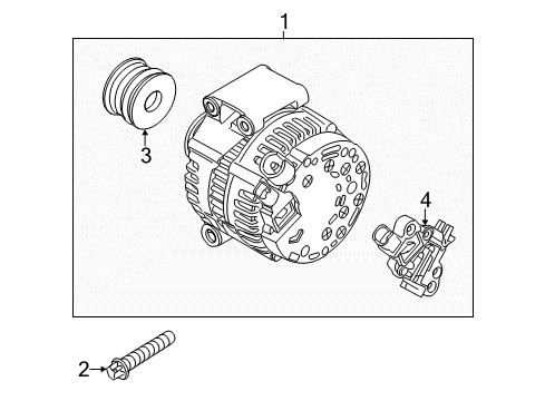 2015 Mini Cooper Alternator Alternator Diagram for 12317640132