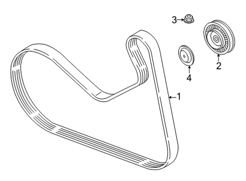 2021 BMW X3 Belts & Pulleys CAP Diagram for 11288642358