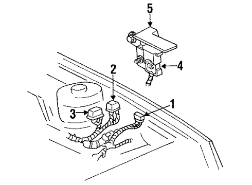 1989 Plymouth Sundance Lift Gate Relay Fuel Pump As PURCH Diagram for 4504206