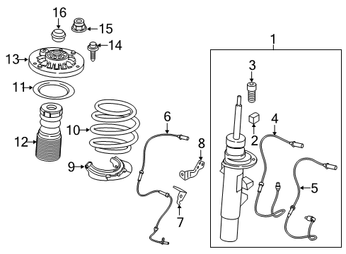 2016 BMW X3 Anti-Lock Brakes Holder Rds Diagram for 34526787571