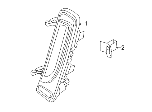2012 Ford Edge Park Lamps Park Lamp Diagram for BT4Z-13200-A