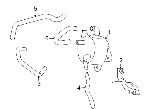 2006 Toyota RAV4 Trans Oil Cooler Lower Hose Diagram for 32942-42030