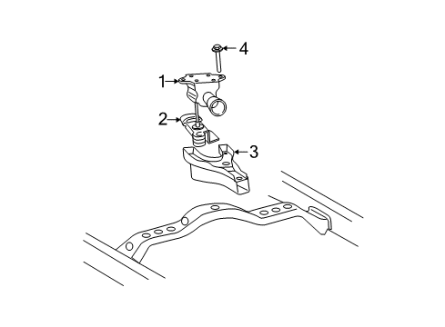 2003 Toyota 4Runner Carrier & Components - Spare Tire Carrier Assembly, Spare Diagram for 51900-60280