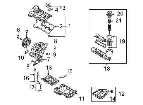 2007 Hyundai Veracruz Filters Air Cleaner Filter Diagram for 28113-3J100