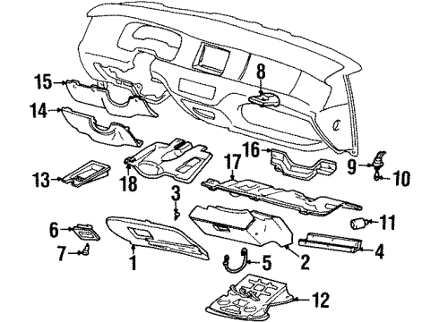 Diagram for 1996 Lincoln Town Car Bulbs 