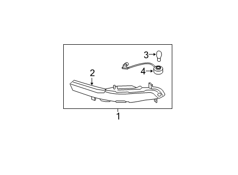 2011 Kia Sportage Signal Lamps Lens & Housing-Rear Combination Inside Diagram for 924603W210