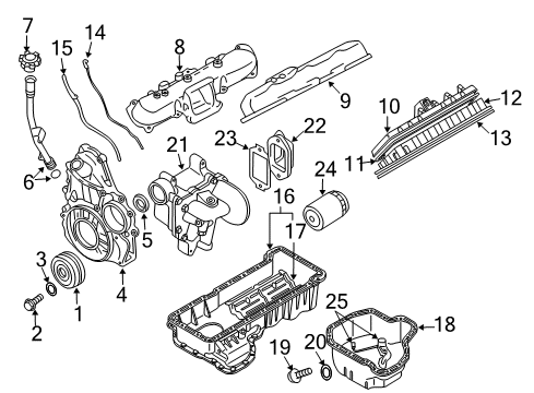 2007 Chevrolet Express 2500 Filters Element Diagram for 22909882