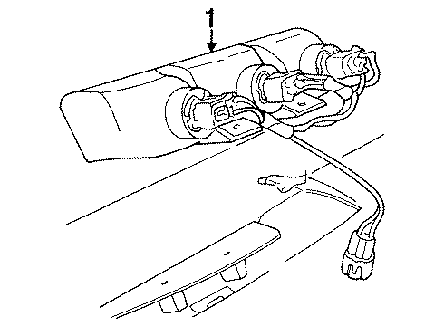 2000 Dodge Caravan High Mount Lamps Lamp Diagram for 4576250