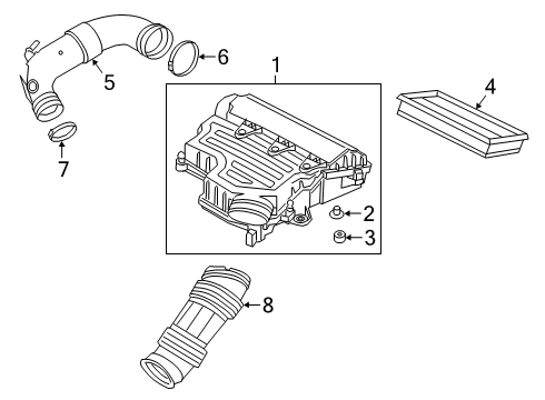 2019 Jeep Renegade Filters Air Clean Diagram for 68462360AA