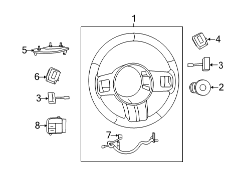 2011 Chrysler 300 Cruise Control System Sensor-Adaptive Speed Control MODU Diagram for 68171861AC