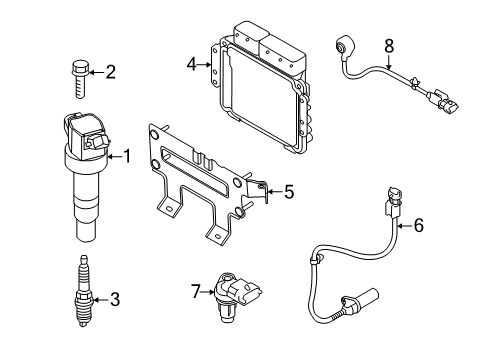 2022 Kia Soul Ignition System ELECTRONIC CONTROL U Diagram for 391732ELC2