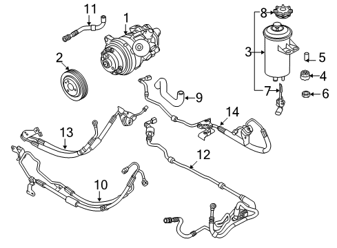 2007 BMW X5 Wiper & Washer Components Combination Return Pipe Diagram for 32416783846