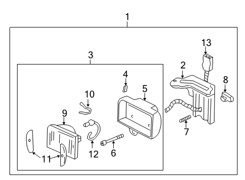 1996 GMC Jimmy Fog Lamps Screw -Asm-Flat Washer Nrw Hexagon Head Ma Diagram for 15653669