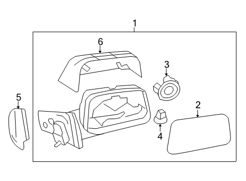 2011 Ford Edge Mirrors Power Mirror Diagram for BT4Z-17682-FAPTM