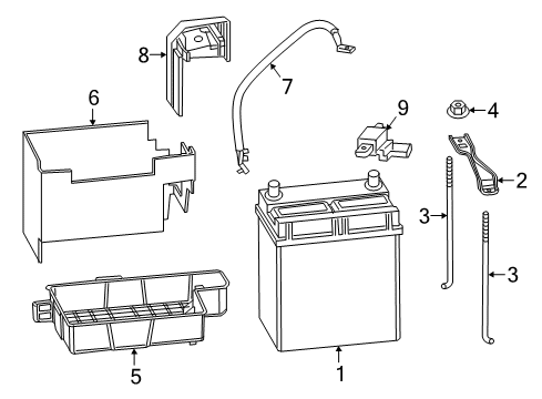 2018 Honda HR-V Battery Plate (B24) Diagram for 31512-T5A-000