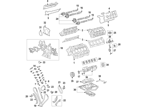 2020 Lexus RC F Engine Parts, Mounts, Cylinder Head & Valves, Camshaft & Timing, Variable Valve Timing, Oil Cooler, Oil Pan, Oil Pump, Crankshaft & Bearings, Pistons, Rings & Bearings CAMSHAFT Sub-Assembly, No Diagram for 13502-38070