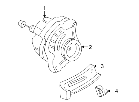 2001 Honda Civic Alternator Pulley Diagram for 31141-PLM-A01