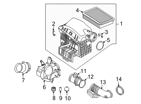 2002 BMW 745i Powertrain Control Rear Oxygen O2 Sensor, Grey Diagram for 11787512973