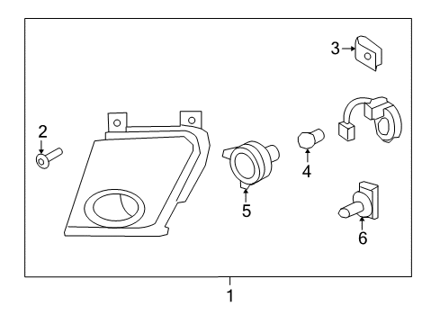 2010 Saturn Sky Bulbs Park/Turn Lamp Nut Diagram for 11561835