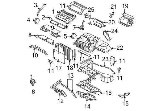 2001 Chevrolet Impala Air Conditioner Hose & Tube Assembly Diagram for 19169348