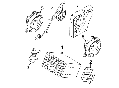 Diagram for 2010 Nissan Versa Navigation System 